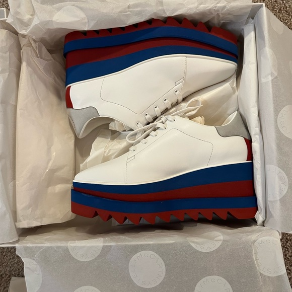 100% Authentic Brand New Stella McCartney Women’s Elyse Platform Sneakers - Picture 8 of 11